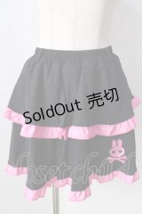 ACDC RAG / PUNKYバニースカート  ブラック×ピンク Y-25-09-05-115-PU-SK-SZ-ZY