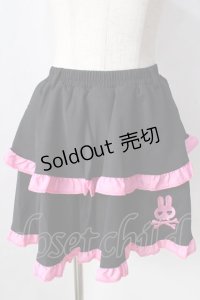 ACDC RAG / PUNKYバニースカート  ブラック×ピンク Y-25-09-05-115-PU-SK-SZ-ZY
