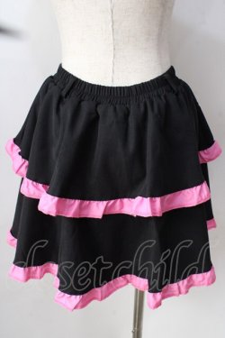 画像2: ACDC RAG / PUNKYバニースカート  ブラック×ピンク Y-25-09-05-115-PU-SK-SZ-ZY