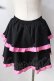 画像2: ACDC RAG / PUNKYバニースカート  ブラック×ピンク Y-25-09-05-115-PU-SK-SZ-ZY (2)