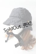 MILK / ハートキルトHAT  黒 Y-25-09-05-012-ML-AC-SZ-ZY