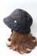 画像2: MILK / ハートキルトHAT  黒 Y-25-09-05-012-ML-AC-SZ-ZY (2)