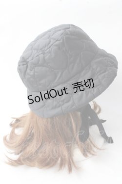 画像4: MILK / ハートキルトHAT  黒 Y-25-09-05-012-ML-AC-SZ-ZY