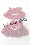 axes femme kawaii / レーシーお袖留め  ワイン Y-25-09-05-003-AX-ZA-HR-ZY