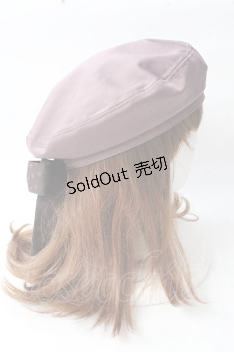 画像4: 【SALE】axes femme POETIQUE / バックリボンベレー帽  ピンク Y-25-09-05-013-AX-AC-SZ-ZTK016 (4)