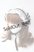 BABY,THE STARS SHINE BRIGHT / 草原のお花摘みの少女スピンドールヘッドドレス  黒×白 Y-25-09-05-015-BA-AC-SZ-ZY