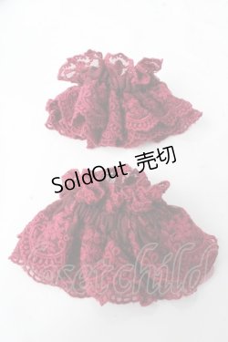 画像2: axes femme kawaii / レーシーお袖留め  ワイン Y-25-09-05-003-AX-ZA-HR-ZY