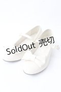 axes femme kawaii / ローヒールリボンパンプス M 生成り Y-25-09-05-017-AX-SH-SZ-ZY