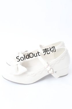 画像2: axes femme kawaii / ローヒールリボンパンプス M 生成り Y-25-09-05-017-AX-SH-SZ-ZY