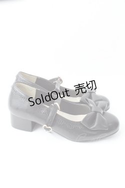 画像4: axes femme kawaii / ローヒールリボンパンプス M 黒 Y-25-09-05-018-AX-SH-SZ-ZY