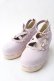 画像1: axes femme kawaii / スカラップ木底シューズ M ピンク Y-25-09-05-019-AX-SH-SZ-ZY (1)