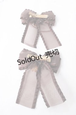 画像2: DearMyLove / ポムポムプリンリボンクリップ  ブラウン Y-25-09-05-004-EL-ZA-SZ-ZT487-F003