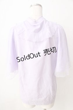 画像2: axes femme kawaii / チュールフリルブラウス  ラベンダー Y-25-09-05-024-AX-BL-SZ-ZY