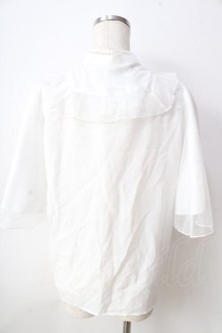 画像2: axes femme kawaii / チュールフリルブラウス  白 Y-25-09-05-025-AX-BL-SZ-ZT303