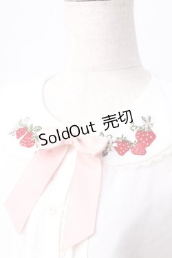 画像3: axes femme kawaii / ベリーズピクニックブラウス  白 Y-25-09-05-027-AX-BL-SZ-ZY