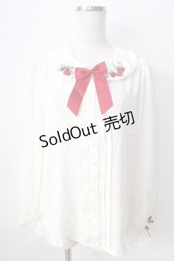 画像1: axes femme kawaii / ベリーズピクニックブラウス  生成り Y-25-09-05-028-AX-BL-SZ-ZY