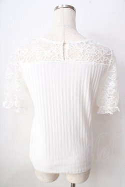 画像2: axes femme / チョーカー風ビスチェ切替プルオーバー  白 Y-25-09-05-034-AX-TO-SZ-ZT221