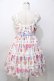 画像2: Angelic Pretty / Sugar Candy Shopジャンパースカート  白 Y-25-09-07-032-AP-OP-SZ-ZY (2)