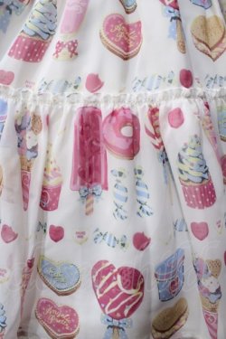 画像4: Angelic Pretty / Sugar Candy Shopジャンパースカート  白 Y-25-09-07-032-AP-OP-SZ-ZY