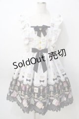 Angelic Pretty / Rose Tea Gardenジャンパースカート  黒 Y-25-09-07-033-AP-OP-SZ-ZY