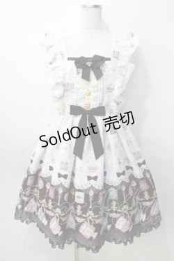画像1: Angelic Pretty / Rose Tea Gardenジャンパースカート  黒 Y-25-09-07-033-AP-OP-SZ-ZY