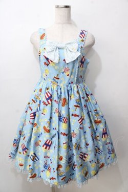 画像1: Angelic Pretty / Happy Park Carnivalジャンパースカート  サックス Y-25-09-07-034-AP-OP-SZ-ZY