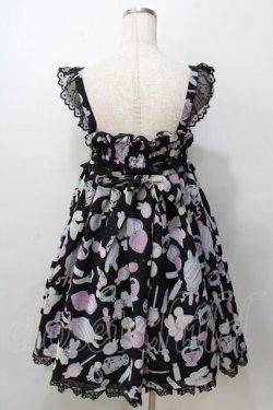 画像2: Angelic Pretty / Fluffy Puff BunnyジャンパースカートSet  黒 Y-25-09-07-036-AP-OP-SZ-ZY