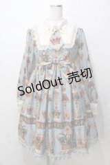 Angelic Pretty / British Crownネクタイ付きワンピース  サックス Y-25-09-07-043-AP-OP-SZ-ZY