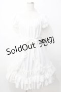 Pina sweetcollection / シフォンオーバースカートワンピース  白 Y-25-09-07-052-LO-OP-SZ-ZT