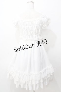 画像2: Pina sweetcollection / シフォンオーバースカートワンピース  白 Y-25-09-07-052-LO-OP-SZ-ZT