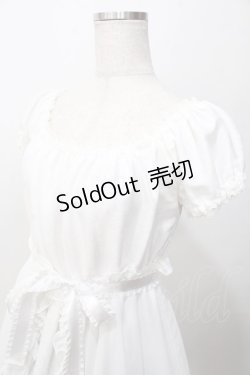 画像3: Pina sweetcollection / シフォンオーバースカートワンピース  白 Y-25-09-07-052-LO-OP-SZ-ZT