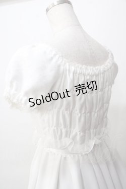 画像5: Pina sweetcollection / シフォンオーバースカートワンピース  白 Y-25-09-07-052-LO-OP-SZ-ZT