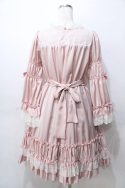 画像2: Pina sweetcollection / レーシーサテンワンピース  ピンク Y-25-09-07-053-LO-OP-SZ-ZY