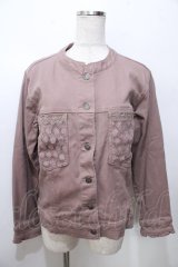 axes femme / ノーカラージャケット M ピンク Y-25-09-07-058-AX-JA-SZ-ZI