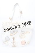 Leur Getter / Rabbit Pearl トートバッグ  アイボリー Y-25-09-07-012-LU-BG-SZ-ZY