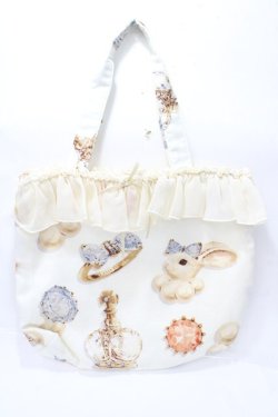 画像1: Leur Getter / Rabbit Pearl トートバッグ  アイボリー Y-25-09-07-012-LU-BG-SZ-ZY