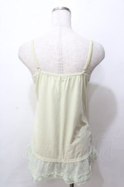画像2: axes femme / チュールデザインキャミ  グリーン Y-25-09-07-059-AX-TO-SZ-ZY