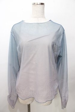 画像1: axes femme / グラデシアートップス  ブルー Y-25-09-07-065-AX-TO-SZ-ZY