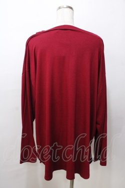 画像2: Deorart / ドレープネックプリント カットソー  赤 Y-25-09-07-070-PU-TO-SZ-ZY