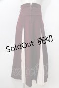 axes femme / センタージップロングスカート  ワイン Y-25-09-07-072-AX-SK-SZ-ZY