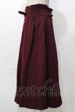 画像2: axes femme / センタージップロングスカート  ワイン Y-25-09-07-072-AX-SK-SZ-ZY
