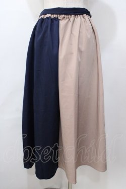 画像2: axes femme / レース切替バイカラースカート  ベージュ Y-25-09-07-073-AX-SK-SZ-ZY
