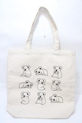 Candy Stripper / PUP UPノベルティ トートバッグ  生成り Y-25-09-07-014-PU-BG-SZ-ZT-K019