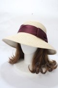 axes femme / 遮光生地リボンハット 57.5 ベージュ Y-25-09-07-018-AX-AC-SZ-ZY