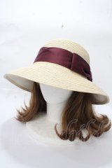 axes femme / 遮光生地リボンハット 57.5 ベージュ Y-25-09-07-018-AX-AC-SZ-ZT-K016