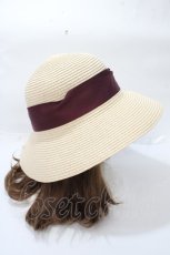 画像4: 【SALE】axes femme / 遮光生地リボンハット 57.5 ベージュ Y-25-09-07-018-AX-AC-SZ-ZTK016 (4)