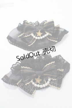 画像1: Angelic Pretty / Pearlオーガンジーお袖とめ  黒 Y-25-09-07-003-AP-ZA-HR-ZY