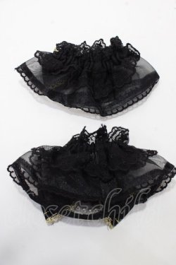 画像2: Angelic Pretty / Pearlオーガンジーお袖とめ  黒 Y-25-09-07-003-AP-ZA-HR-ZY