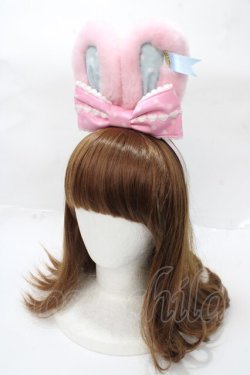画像1: Angelic Pretty / Lovely Dotリリカルバニーカチューシャ  ピンク Y-25-09-07-024-AP-AC-SZ-ZY