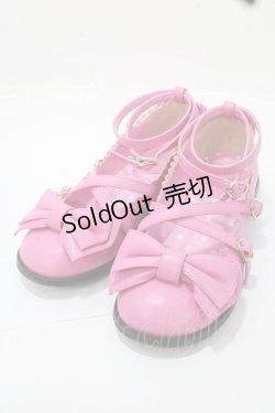 画像1: Angelic Pretty / Tea Party Shoes S ダークピンク Y-25-09-07-026-AP-SH-SZ-ZT0131U